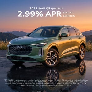 Front angle view of an Audi